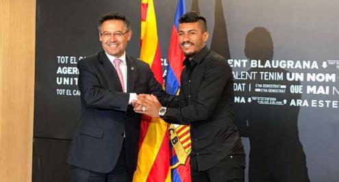 رسميًا.. باولينيو ينتقل لبرشلونة وينضم لقائمة الأغلى 